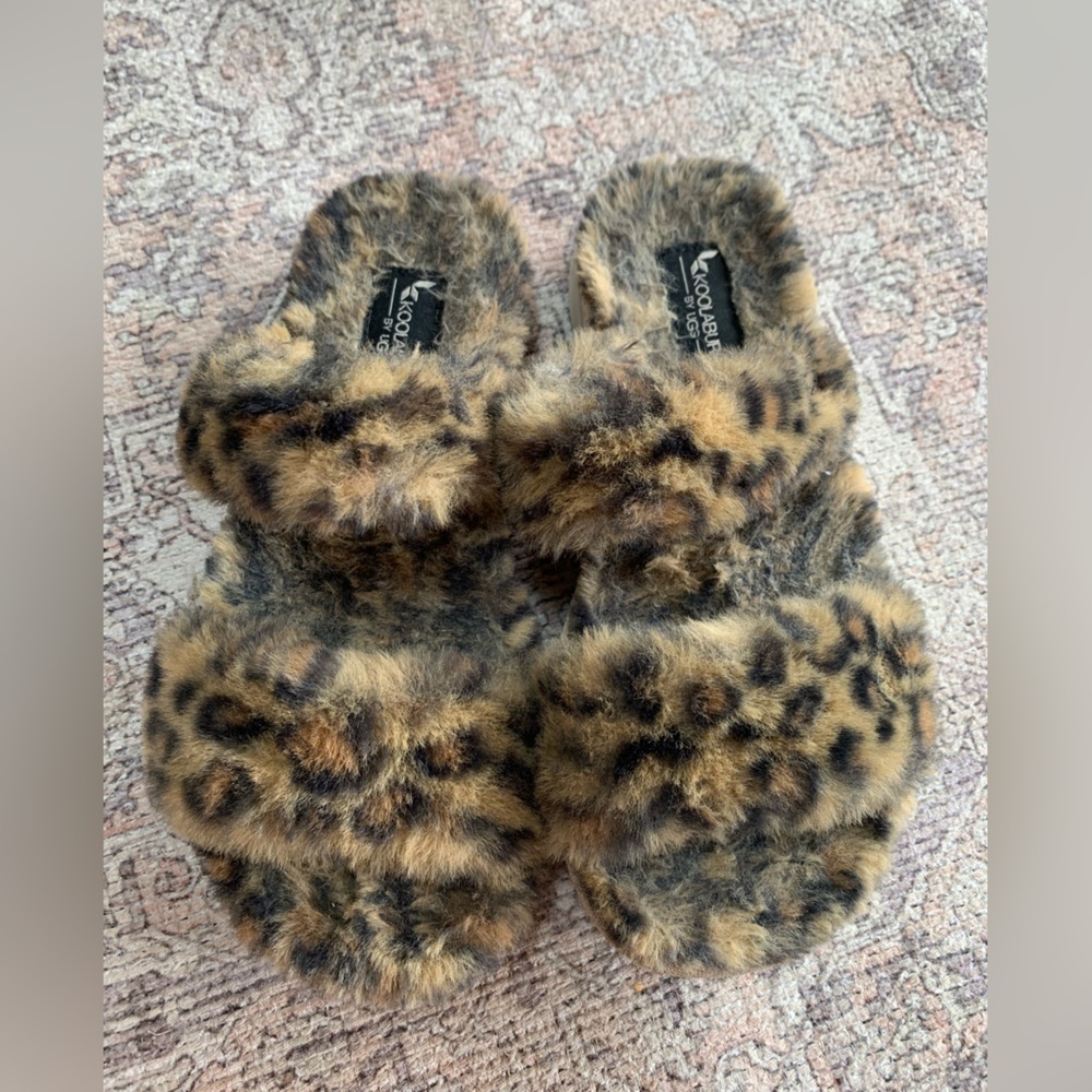 Koolaburra By UGG Slipper Shoes Cheetah Print Women’s Size 5 Footwear